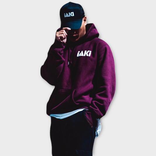 IAKI Pocket Hoodie MAROON