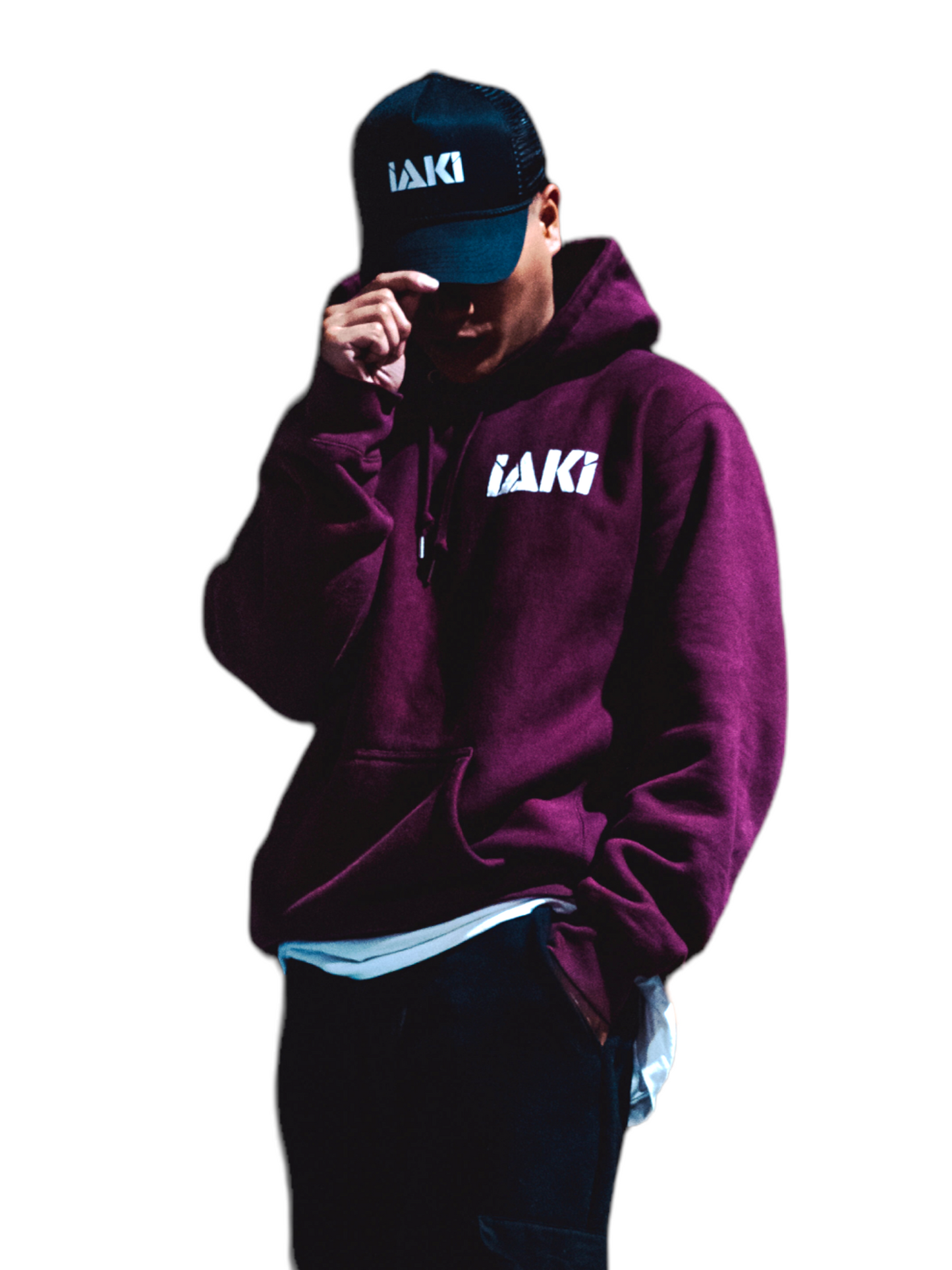 IAKI Pocket Hoodie MAROON